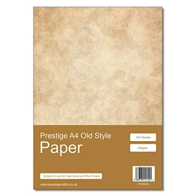Image of Prestige Vintage Looking Old Style Paper A4 Size 120gsm 100 Sheets
