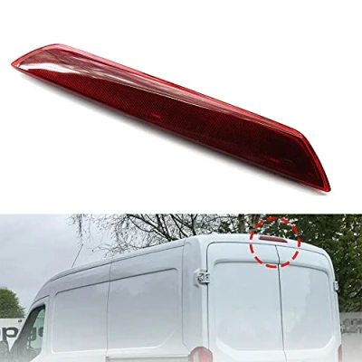 Image of Fits For Ford Transit MK8 Tourneo Custom LED High Level Rear Third Brake Light 3rd Stop Tail Lamp (Red lens)