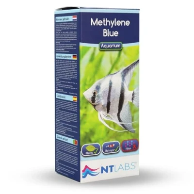 Image of NT Labs Methylene Blue, Aquarium Medicine, Treatment For Bacterial/Fungal and Some External Protozoan Parasitic Infections of Fish/Fry Eggs, Suitable Coldwater Tropical Aquariums (100ml)