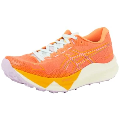 Image of Asics FUJI Speed 3 Trail running shoes, Women&#039;s, Size: 5, Nova orange/light ube Textile/synthetics