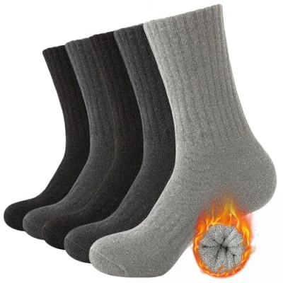 Image of Josnown Mens Thermal Socks, 5 Pairs Winter Warm Thick Cushioned Sports Outdoor Socks for Hiking Work Walking, UK 6 11