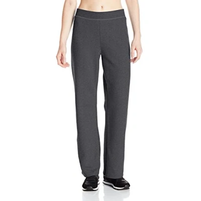 Image of Hanes Women&#039;s EcoSmart Petite Jogging Bottoms with Open Leg Tracksuit Bottoms, Slate Heather, XXL