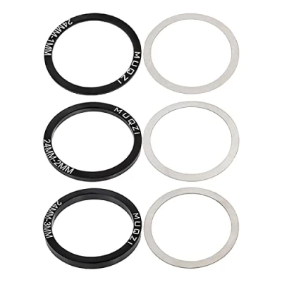 Image of LOVIVER 24/29/30mm 6Pack Spacer Crankset Shim Washers Parts Crank Bottom Bike Bracket for BB86 91 92 PF30 BB30, 29mm