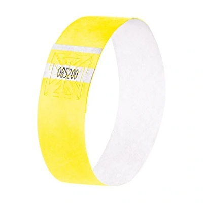 Image of SIGEL EB218 Event Wristband, soft, 25.5 x 2.5 cm, flourescent Yellow, 120 Pieces