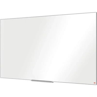 Image of Nobo Widescreen Enamel Magnetic Whiteboard With Pen Tray, 1550 x 870mm, Slim Trim Frame, InvisaMount Mounting System, Impression Pro, 155 87cm, White, 1915251
