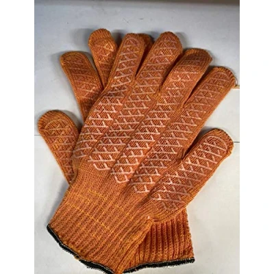 Image of Orange Criss Cross Gloves