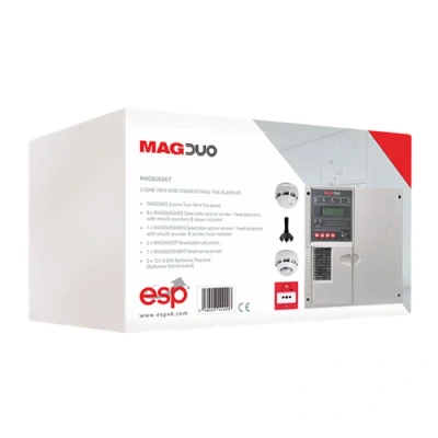 Image of ESP 2 Zone Two Wire Conventional Fire Alarm Kit Grey