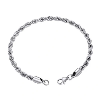 Image of GOLDCHIC JEWELRY 3mm Rope Chain Bracelet, 316L Stainless Steel Boy Link, 21CM