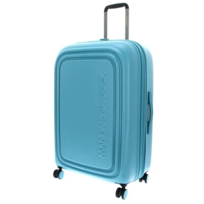 Image of Mandarina Duck LOGODUCK + Trolley Large EXP, Aqua, 49 cm x 31 75 cm, Linea iconica di in policarbonato