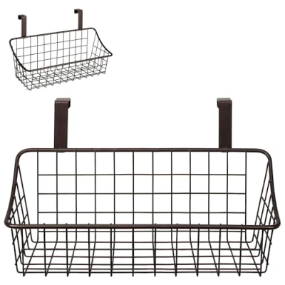 Image of Spectrum Diversified Under Sink Organization for Kitchen &amp; Bathroom, Steel, Bronze, S