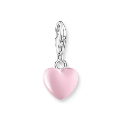 Image of Thomas Sabo Pink Heart Pendant Charm