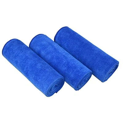 Image of MAYOUTH Microfibre Sports Towels Fast Drying &amp; Absorbent Gym Towel Workout Sweat for Fitness,Yoga, Camping 3 Pack 40cm X80cm,Dark Blue