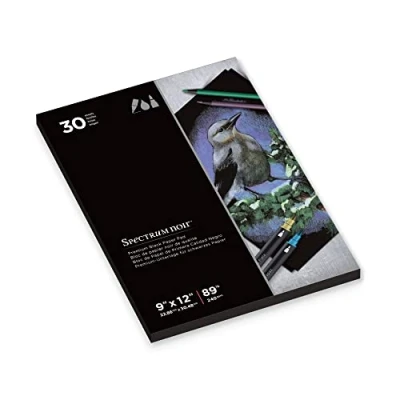 Image of Spectrum Noir 9&quot;x12&quot; Premium Black Paper Pad, 9&quot; x 12&quot;