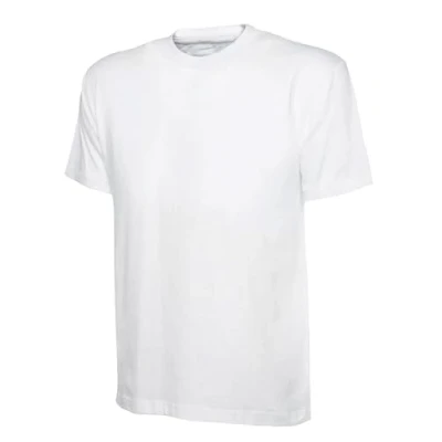 Image of BRAND KRUZE Womens T Shirt Casual Cotton Regular Fit Plain Tee Crew Neck Top Short Sleeve KZLTS141 Tshirt White XL