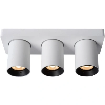 Image of Nigel Modern Ceiling Spotlight LED Dim to warm GU10 3x5W 2200K/3000K White