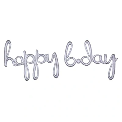Image of Amscan 3917511 Phrase:Script Happy Birthday Holo