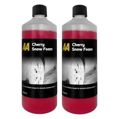 Image of AA Car Essentials Snow Foam 2 x 1 Litre Concentrate, Cherry Fragrance