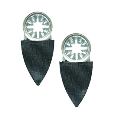 Image of 2 x TopsTools UNFSP_2 50mm 35mm Small Sanding Pads Compatible with Bosch Fein (Non StarLock) Makita Milwaukee Einhell Ergotools Hitachi Parkside Ryobi Worx Workzone Multi Tool Accessories