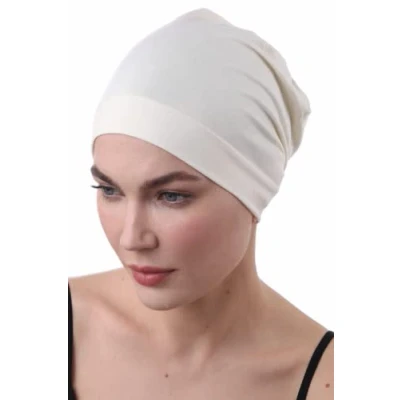 Image of Deresina Headwear Sleep Cap for Hair Loss (Floral Cream)