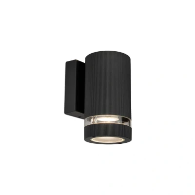 Image of Standard Down 1 x GU10 Wall Light Black Kosnic Ocala