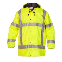 Image of Uitdam Sns High Visibility Waterproof Jacket Saturn Yellow Small