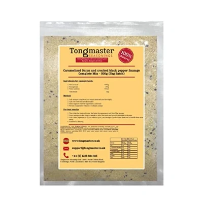 Image of Caramelised Onion and cracked black pepper Sausage Complete Mix 500g (5kg Batch)