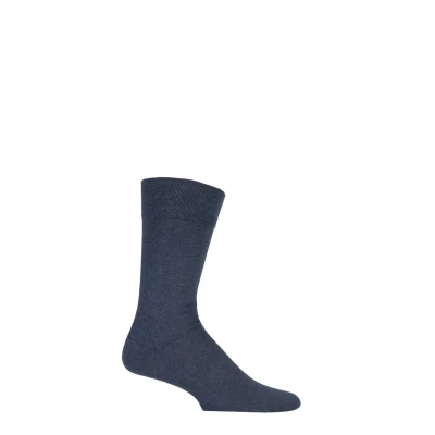 Image of Falke Sensitive London softtop suitable for diabetics Socks, Women&#039;s, Size: 6 8, Blau