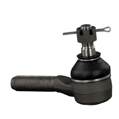 Image of HB568120, MB166765A Track rod end FEBI BILSTEIN 41277 Front Axle Left, Right, outer with crown nut MITSUBISHI: L200 III Pickup, PAJERO 1