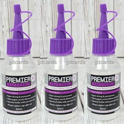 Image of Hunkydory Premier Craft Tools Construction Glue 3 x 60ml Bottles