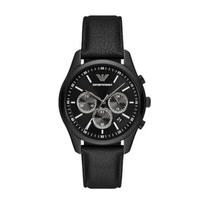 Image of Emporio Armani Watch Chronograph watch, Men&#039;s, Size: One Size, Black