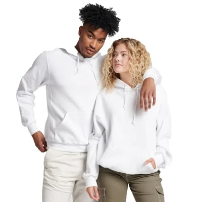 Image of Russell Athletic Men&#039;s Dri Power Pullover Fleece Hoodie, White, 3X Large