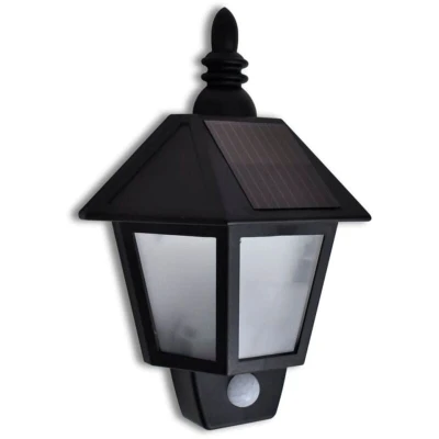 Image of vidaXL Solar Wall Lamp with Motion Sensor