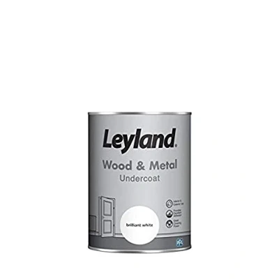 Image of Leyland Wood &amp; Metal Undercoat, Brilliant White, 1.25 Litre