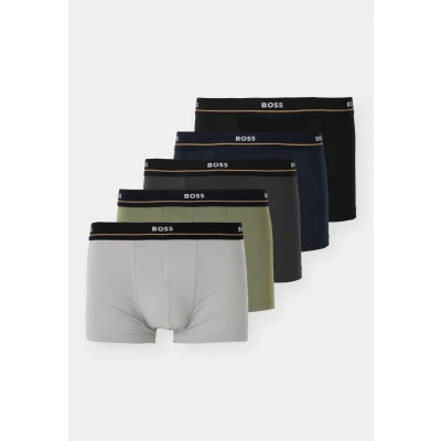 Image of BOSS Trunk Essential 5 PACK Pants, Men&#039;s, Size: Small, Black/green/grey