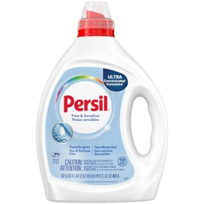 Image of Persil ProClean Liquid Laundry Detergent, Sensitive Skin, 2X Concentrated, 110 Loads, 82.5