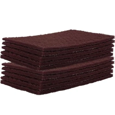 Image of Mirka Mirlon Scotchbrite Clean &amp; Finishing Hand Pads Red Very Fine P360 Grit [150mm x 230mm] 150x230mm Box of 10 Scotch Brite Automotive Sanding