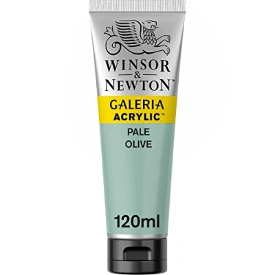 Image of Winsor &amp; Newton 120ml Galeria Acrylic Paint Pale Olive