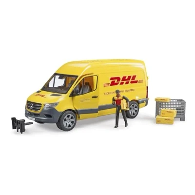 Image of Mercedes Benz Sprinter DHL Delivery Van with Driver