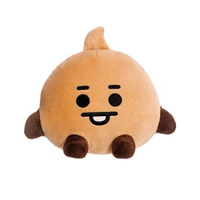 Image of AURORA, 61369, BT21 Official Merchandise, Baby SHOOKY Sitting Doll 8In, Soft Toy, Brown