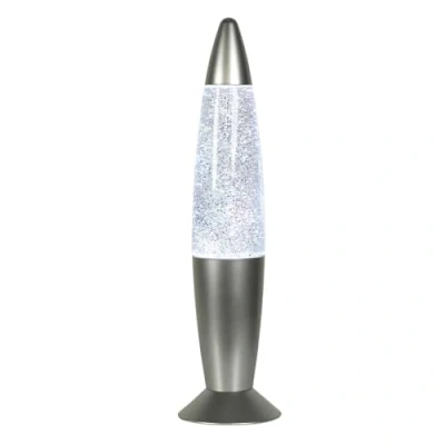 Image of ValueLights Retro Rocket Glitter Lamp RGB Colour Changing LED Motion Relaxing Soothing Bedside Mood Light Battery Operated