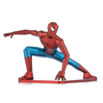 Image of Metal Earth 3D Puzzle Spider Man Marvel Building Moderate Level 16.2 x 7 9 cm