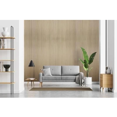 Image of Fuse Acoustic Wooden Wall Panel in Natural Oak, 240cm x 60cm (4 Pack)