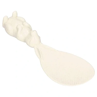 Image of Rice Serving Spoon, Cute Bunny Non Stick Spoon,Three‑Dimensional Standable Rabbit Scoop,Double‑Sided Convex Point,Kitchen Tool for Rice, Mashed Potatoes, Stirring, Mixing
