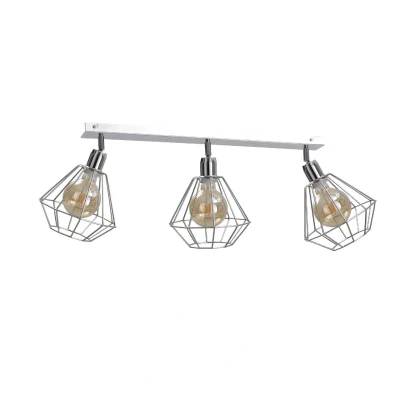 Image of Foskal Ceiling Spotlight Bar Silver, 65cm, 3x E27