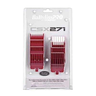 Image of BaBylissPRO Forfex Replacement Comb Attachments FXCSX271 Red For Unisex 9 Pc