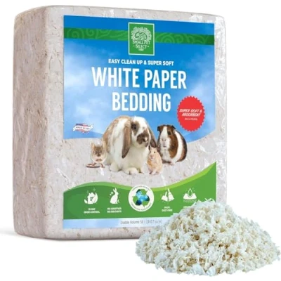 Image of SMALL PET SELECT White Paper Bedding (White, 56L)