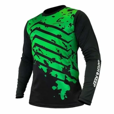 Image of CATCH &amp; KEEP Protection Goalkeeper Jersey Football Women, Men Children Elbow Padding Breathable Optimal Protection, Red XXL