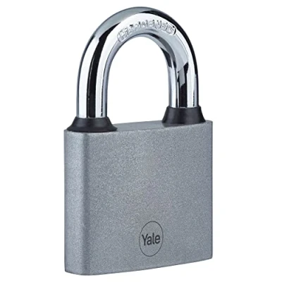 Image of Yale Y111S/38/121/1 Iron Padlock 38mm Silver Hardened Steel Shackle Indoor use