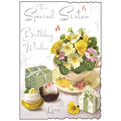 Image of To a special sister birthday wishes Card