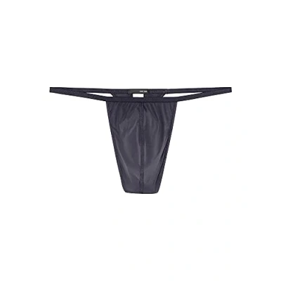 Image of Hom Men&#039;s Plume G String Underwear, Anthracite Grey, M